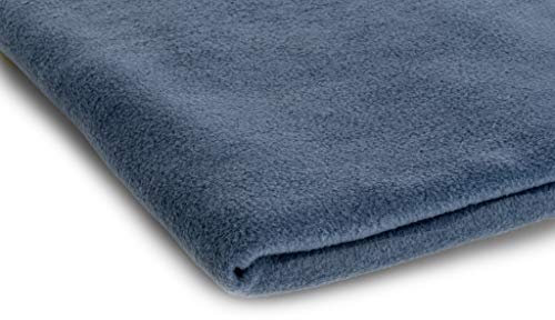 Polar Antipilling Fleece Stoffe 300 g/m² von allerbester Qualität erhältlich in 50 Farben 50 x 155 cm (Nr 16 Jeans)