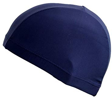 Hustar Stretch Stoff Badehaube Schwimmhaube Bademütze Schwimmkappe Badekappe für Erwachsene Jugendliche Marine