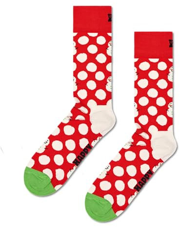 Happy Socks Herren Big Dot Snowman Socken, Mehrfarbig (Multicolour 430), 7/10 (Herstellergröße: 41-46)