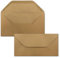 1000x Kraftpapier Umschläge DIN Lang - Braun ÖKO - Nassklebung 11 x 22 cm - Trapez-Verschluss - Vintage Kuverts - von NEUSER PAPIER
