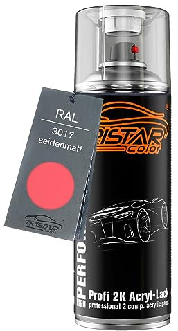 TRISTARcolor RAL 3017 Rose seidenmatt 2K-Acryl-Lack Spraydose