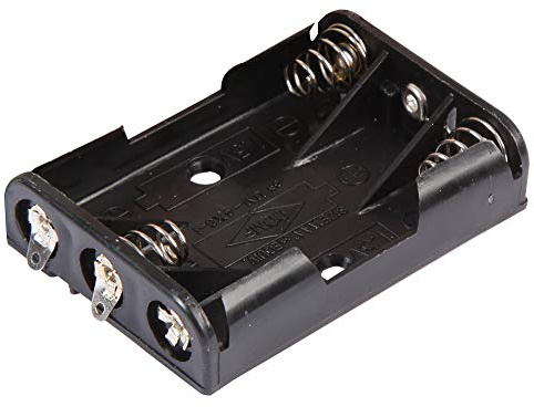 PRO POWER PP002069 3x AAA Battery Holder Coil Spring Contact, Flat Solder Tag