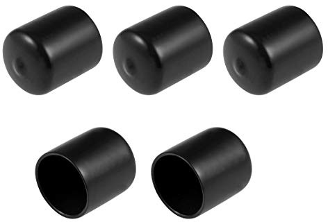 Endkappen aus Gummi 30 mm ID rund Endkappe Kappe schwarz Schrauben Draht 5 Stück