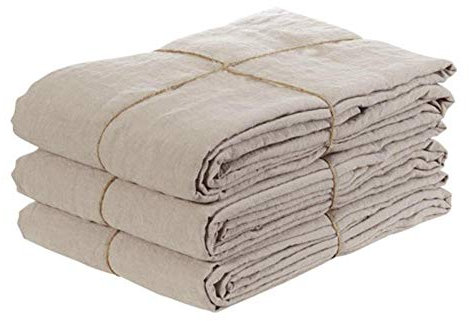 Kopfkissenbezug 40X80 EIN Paar Gewaschene Kissenbezüge Aus Reinem Leinen, Antibakterielle Und Schweißabsorbierende Kissenbezüge Aus Natürlichem Enzym-Hanf_Kissenbezug 48 * 74Cm