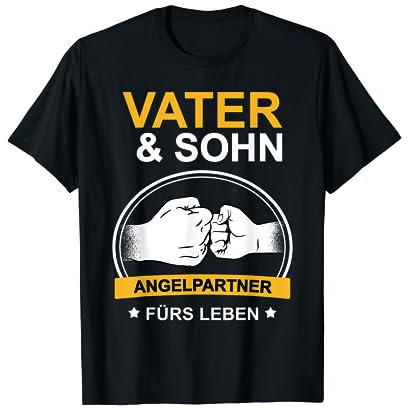 Angler Papa Fischer Vater Und Sohn Angeln Geschenk T-Shirt