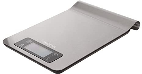 KASANOVA Bilancia cucina con display digitale, fino a 5 kg grigio