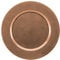 Decorative Reusable Plastic Charger Plates - Metallic Rose Gold Shimmer Effect - 33cm Diameter - Set of 6 Plates