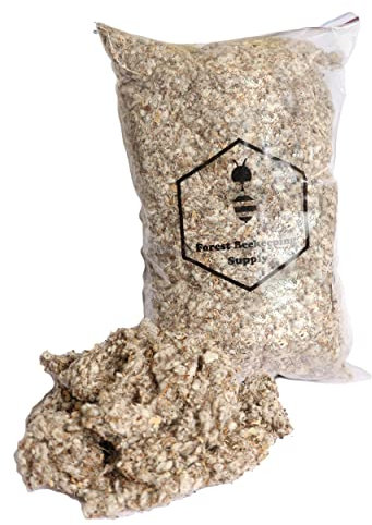 FOREST BEEKEEPING SUPPLY -Bee Smoker 1 LBS Pack, Natural Cotton Fiber for Hive Beekeeping and Beekeeper Accessories for Honey Bees- 1 LBS Bag
