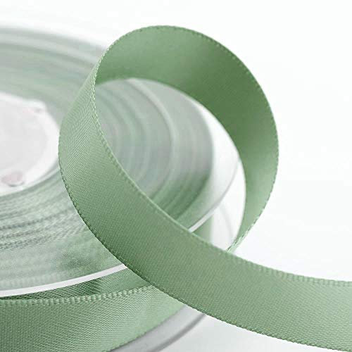 Italian Options Satinband, 6 mm breit x 25 m Rolle, Salbeigrün