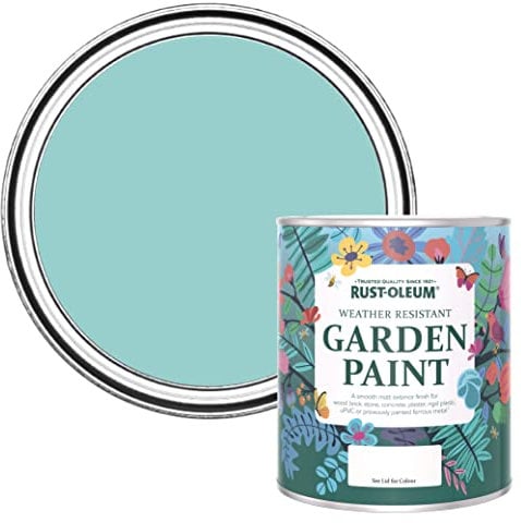 Rust-Oleum Blue Mould Resistant Garden Paint in Matt Finish - Teal 750ml