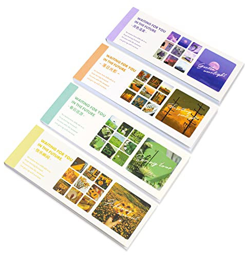 Lot de 360 autocollants Washi pour journal intime, 4 autocollants esthétiques pour fournitures de scrapbooking, autocollants décoratifs pour agenda, album, planificateur, cartes, loisirs créatifs (A)