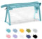 Soul Projekt Trousse Scolaire, Trousse Transparente Scolaire Garcon et Fille, Trousse Toilette Transparente Hommes, Femmes, Pochette Maquillage de Voyage, Trousse Ecole, Pencil Case Bleu Clair,IR x 1