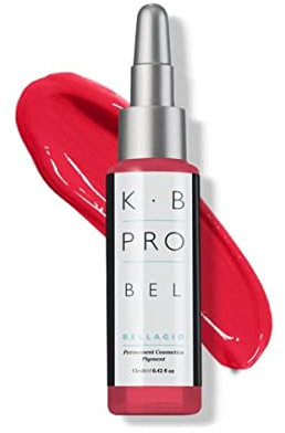K.B Pro Microblading PMU Lippenpigmente, lang anhaltende Ergebnisse, harmonisches Verblassen, farbgetreue Heilung, verschiedene Titanstufen erzeugen leichte bis volle Abdeckung, Bellagio- Orange Crush