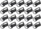 sourcing map 72 Stück 32 mm Schlüsselanhänger Hardware mit Schlüsselanhänger Ring für Taschen, Gurtband, Handgelenk, Schlüsselbänder, Schwarz, zum Selber Machen