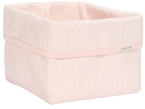 Little Dutch TE30452005 Wickeltischkörbchen klein - Pure soft pink (15x15x15 cm)