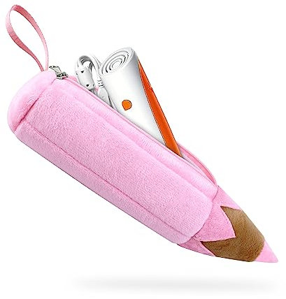 Annmore Tragetasche für Tiptoi Stift, Sammel-Mäppchen für Edurino Stift und 1-3 Figuren, Stoßfest Federtasche für Edurino Starterset, Rosa