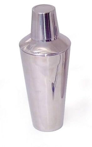 Juego de coctelera Manhattan de 3 piezas con colador, acero inoxidable, 795 ml, 25 cm de alto