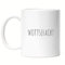 Hey!Print Wottsefack WTF Tasse Weiß Geschenk Humor Büro Mitarbeiter Chef Kollegen