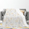 Kuscheldecke Flauschig Groß Goldene Schneeflocken Fleecedecke Decke Sofa,Warm Sherpa Sofaüberwurf Decke, Decke Flauschig Mikrofaser Wolldecken für Couch