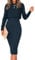 LACOZY Womens Cashmere Jumpers Ladies Long Sleeve Ribbed Knit Crop Sweater Tops Bodycon Tank Midi Dress 2025 Green M