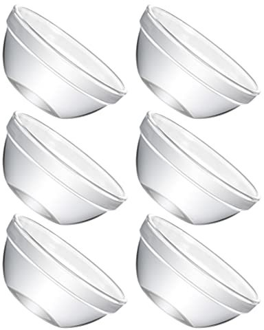 Yardwe Mini Petits Bols En Verre Bols De Préparation De Service Réutilisables À Tremper Pour Sauce Transparente À Dessert En Verre 7. 5Cm 6 Pièces