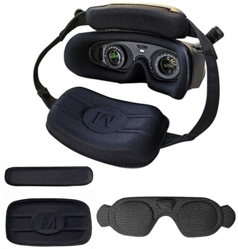 Honbobo Linse Schutz für DJI Avata 2, DJI Neo Goggles 3 Zubehör, Foam Schaumstoff Linse Schutzhülle für DJI Goggles 3, Linsenschutz+Stirnpolster+Hinterkopfpolster