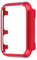 Funda del Reloj Metal Rojo Compatible con Apple Watch 46mm, Bling Aluminio Carcasa Slim Metal Duro PC Protectora Anti-Arañazos Case Cover Estuche del Reloj Compatible con Apple iWatch 46mm Serie 10