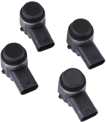 Slakerbe 4PCS PDC Parking Sensors,Front Rear Bumper PDC Parking Assist Sensor Reverse Backup Parking Sensor Compatible for RangeRover Sport L320 L494 2005-On Replace LR010927, LR038084