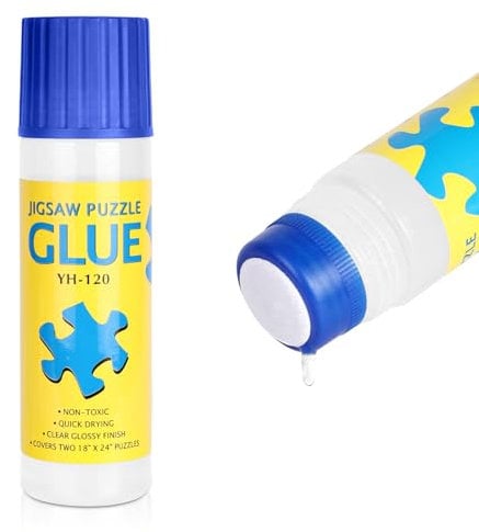 AUAUY 120ML Jigsaw Puzzle Glue Clear for Adults and Children, PVA Quick Dry, Non-Toxic, Water-Soluble, Anti-Moisture, Puzzle Preserver Sealer for 2000 Pieces Puzzles
