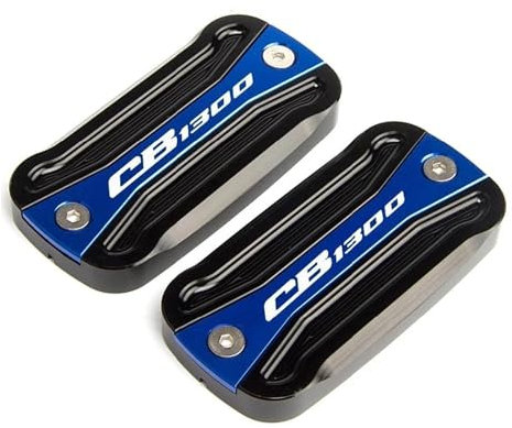 ZNCOJL Bremsflüssigkeit Reservoir Abdeckung Für HON&DA CB1300 1997-2023 Motorrad-Vorderkupplungsbremsbehälterdeckel(Blau,1 Paar)