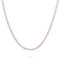 Bronzallure Collana Tennis con Zirconia Cubica Rosa, Placcata in Bronzo