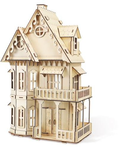 BESPORTBLE Gothic Villa Puzzle Holz Puzzle Modellbau Kreatives Montagehaus Für Perfektes Für Geburtstage Und Halloween Aus Hochwertigem Holz Gefertigt