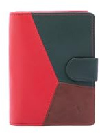 Sergio Valentini Damen-Geldbörse aus Kunstleder, veganes Produkt, 13 x 9 x 3 cm, IN-2007-PARENT, rot