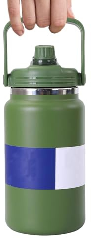 Xijobido Botellas De Agua Aisladas, Cantimploras De Acero Inoxidable, Termo Térmico Impermeable 4L para Acampada Senderismo Deporte Viajes Playa Gimnasio Ciclismo