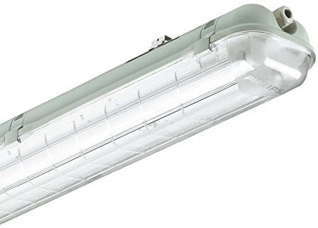 Philips Feuchtraumwannenleuchte Feuchtraum Lampe Wandleuchte Leuchtstofflampe 2 x 18 Watt EVG IP65