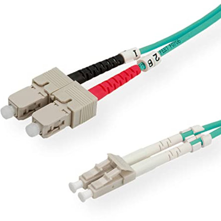 ROLINE LWL-Kabel 50/125µm OM3, LC/SC, türkis, 5 m