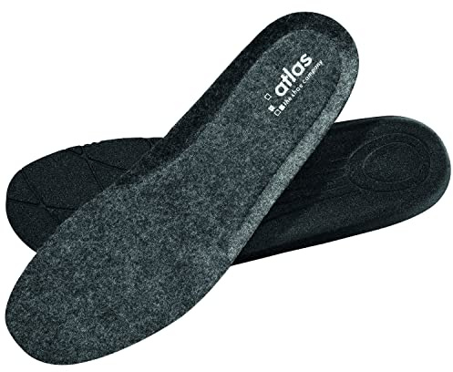 Atlas 9860045 Thermo Einlegesohle Gr. 45, Schwarz, 45 EU