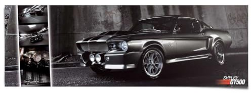 REINDERS Poster, Ford, Wohnzimmer, Bilder, Wanddeko, Room Decor, 170 gr. glänzend Bilderdruckpapier, Schwarz, 53x158cm