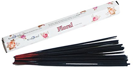Stamford Floral Incense Sticks, Pack of 20, Black