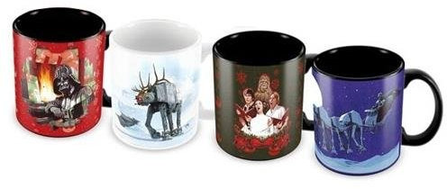 Star Wars SD Toys - Set 4 Tasses Expresso Special Noel - 8436546897873