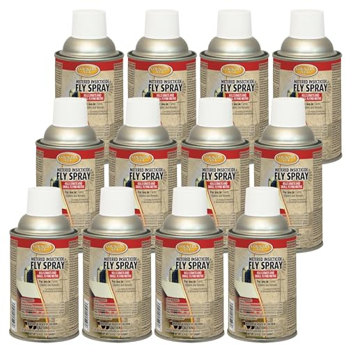 Country Vet Metered Insecticide Fly Spray - 6.4 oz (Case of 12) - 342050CVA - Kills GNATS and Small Flying Moths