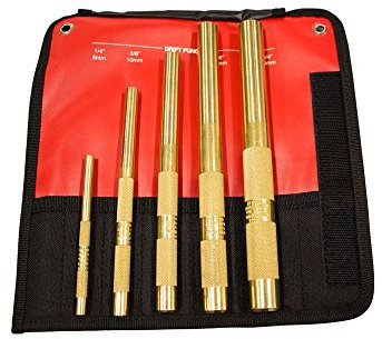 Mayhew Tools 67003 Brass Drift Punch, 5-Piece Set