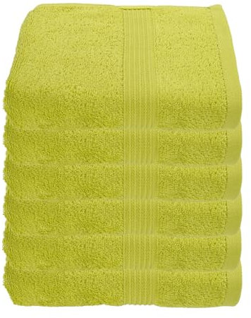Julie Julsen 6er Pack Handtuch 23 Farben erhältlich weich und saugstark 500gsm Öko Tex 50 x 100 cm Limette