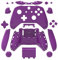 WPS Matte Gehäuse Full Shell Set Frontplatten + ABXY Tasten + RB LB Stoßstangen + Rechts/Linksschienen für Xbox One S Slim (3,5 mm Kopfhörerbuchse) Controller (lila)