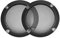 sourcing map Altavoz Rejilla Cubierta 3 Pulgada 95mm Malla Decorativa Círculo Subwoofer Guardia Protector Negro 2 Piezas