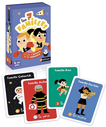 Nathan - Die 7 Familien - TIPP- und Gedächtnisspiel - Spielt von 2 bis 4 Spielern - Zum Spielen mit Familie oder Freunden - Ab 4 Jahren