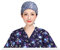 Verstellbar Arbeitskappe Baumwolle Staubkappe Unisex Scrub Cap Damen Herren Kopfhaube Einheitsgröße Bandana Cap Anti-Staub Chefkoch Elastische Kochmütze für Langes/kurzes Haar Pflege Kosmetikerin