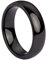 PAURO Damen Herren 6MM Hochglanzpolierter Ring Verlobungsversprechen Hochzeitsband Keramik Schwarz Größe 62 (19.7)