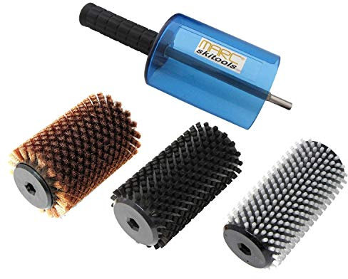 MARC® Roto-Bürstenset Power-Ski 120, 4-teilig - Nylon/Rosshaar/Bronze