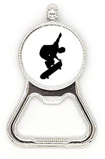 Sports Jumping Skateboard Player Metal Beer Bottle Cap Opener Duty Stainless Steel